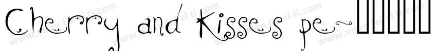 Cherry and kisses pe字体转换